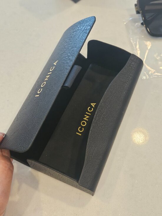 DIFF Iconica Thea Designer Square Oversize Sunglasses - Black Frame/Grey Lenses